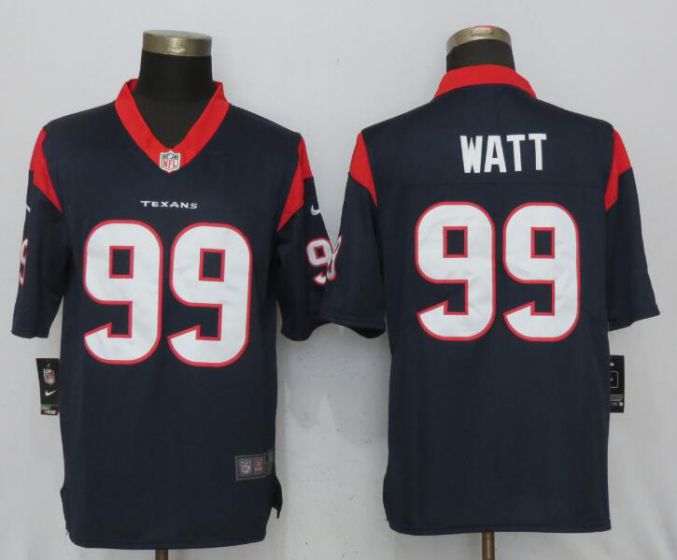 Men NFL Nike Houston Texans Texans #99 Watt Navy Blue 2017 Vapor Untouchable Limited jersey->minnesota vikings->NFL Jersey